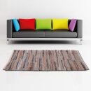 Flickenteppiche Leder 70x180cm braun