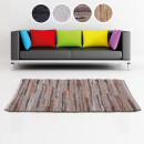 Flickenteppiche Leder 70x180cm braun