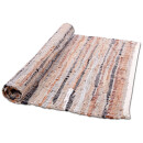 Flickenteppiche Leder 70x180cm braun
