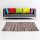 Flickenteppiche Leder 70x180cm braun