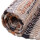 Flickenteppiche Leder 70x180cm braun