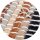 Flickenteppiche Leder 70x180cm braun