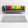 Flickenteppiche Leder 70x180cm weiß