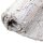 Flickenteppiche Leder 70x180cm weiß