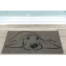 Kokos Fußmatte - grau - 25x50cm Hund