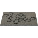 Kokos Fußmatte - grau - 25x50cm Schildkröte