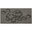 Kokos Fußmatte - grau - 25x50cm Schildkröte