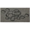 Kokos Fußmatte - grau - 25x50cm Schildkröte