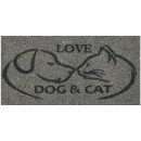 Kokos Fußmatte - grau - 25x50cm Dog & Cat