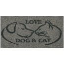 Kokos Fußmatte - grau - 25x50cm Dog & Cat