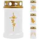 Grabkerze mit klassischem Motiv 40h