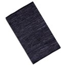 Flickenteppiche Leder 90x150cm schwarz