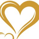 Grabkerze Weiß 100h (Deckel und Druck Gold) - Herz
