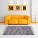 Flickenteppiche Jeans 60x90cm Jeans Bone