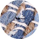 Flickenteppiche Jeans 60x90cm Jeans Bone