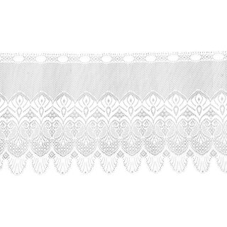 Bistrogardine mit Stangendurchzug "Jacquard" 160x45cm - Clara