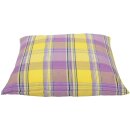 Dekokissen kariert Gelb - Lila