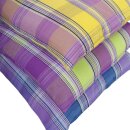 Dekokissen kariert Gelb - Lila