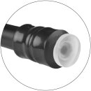 Klemmstange mit Schraubtechnik ausziehbar ohne Bohren (Saugnapf) schwarz 40 - 60 cm