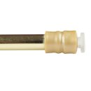 Klemmstange mit Schraubtechnik ausziehbar ohne Bohren (Saugnapf) gold - glanz 80 - 120 cm