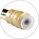 Klemmstange mit Schraubtechnik ausziehbar ohne Bohren (Saugnapf) gold - glanz 80 - 120 cm