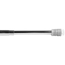 Klemmstange mit Schraubtechnik ausziehbar ohne Bohren (Saugnapf) silber - chrom glanz 60 - 90 cm