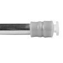 Klemmstange mit Schraubtechnik ausziehbar ohne Bohren (Saugnapf) silber - chrom glanz 60 - 90 cm