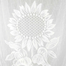Bistrogardine mit Stangendurchzug "Schwalbenschwanz" 100x160 cm - Sonnenblumen