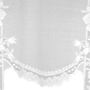 Bistrogardine mit Stangendurchzug "M-Bogen" 150x120 cm - Blumen