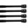 Klemmstange mit Schraubtechnik (4er Pack) Ø10mm - ausziehbar 60-90cm (Schwarz) ohne Bohren