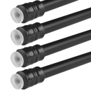 Klemmstangen mit Schraubtechnik schwarz 80 - 120 cm ( 4er Pack )