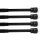 Klemmstange mit Schraubtechnik ausziehbar ohne Bohren (Saugnapf) schwarz 80 - 120 cm ( 4er Pack )
