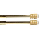 Klemmstange mit Schraubtechnik (2er Pack) Ø10mm - ausziehbar 60-90cm (Gold glanz) ohne Bohren