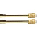 Klemmstangen mit Schraubtechnik gold - glanz 60 - 90cm (2er Pack)