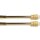 Klemmstange mit Schraubtechnik ausziehbar ohne Bohren (Saugnapf) gold - glanz 80 - 120 cm ( 2er Pack )
