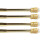 Klemmstange mit Schraubtechnik ausziehbar ohne Bohren (Saugnapf) Gold glänzend 60-90 cm (4er Pack)