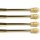 Klemmstange mit Schraubtechnik ausziehbar ohne Bohren (Saugnapf) gold - glanz 80 - 120 cm ( 4er Pack )