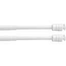 Klemmstange mit Schraubtechnik (2er Pack) Ø10mm - ausziehbar 40-60cm (Weiß) ohne Bohren