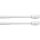 Klemmstange mit Schraubtechnik ausziehbar ohne Bohren (Saugnapf) weiß - perlweiß 40 - 60 cm ( 2er Pack )