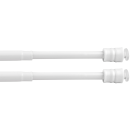 Klemmstangen mit Schraubtechnik weiß - perlweiß 80 - 120 cm ( 2er Pack )