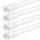 Klemmstange mit Schraubtechnik ausziehbar ohne Bohren (Saugnapf) weiß - perlweiß 40 - 60 cm ( 4er Pack )