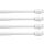 Klemmstange mit Schraubtechnik ausziehbar ohne Bohren (Saugnapf) weiß - perlweiß 40 - 60 cm ( 4er Pack )
