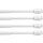 Klemmstange mit Schraubtechnik (4er Pack) Ø10mm - ausziehbar 60-90cm (Weiß) ohne Bohren