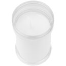 Kompositionsöllicht Grabkerze mit Deckel 48h Weiß