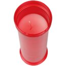 Kompositionsöllicht Grabkerze mit Deckel 100h Rot
