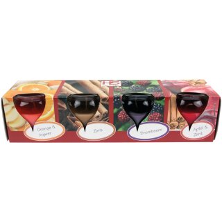 Duftkerzen im Glas "Selection" Mix 4er-Pack Winter Spice