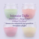 Duftkerzen im Glas "Selection" Mix 4er-Pack Fruits