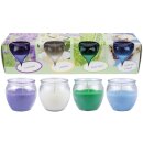 Duftkerzen im Glas "Selection" Mix 4er-Pack Floral
