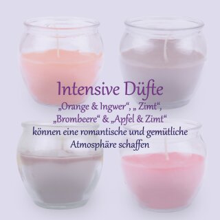 Duftkerzen im Glas 