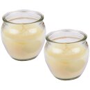 HS Candle Duftkerze im Glas "Creation" 2er-Pack Vanille-Cocos